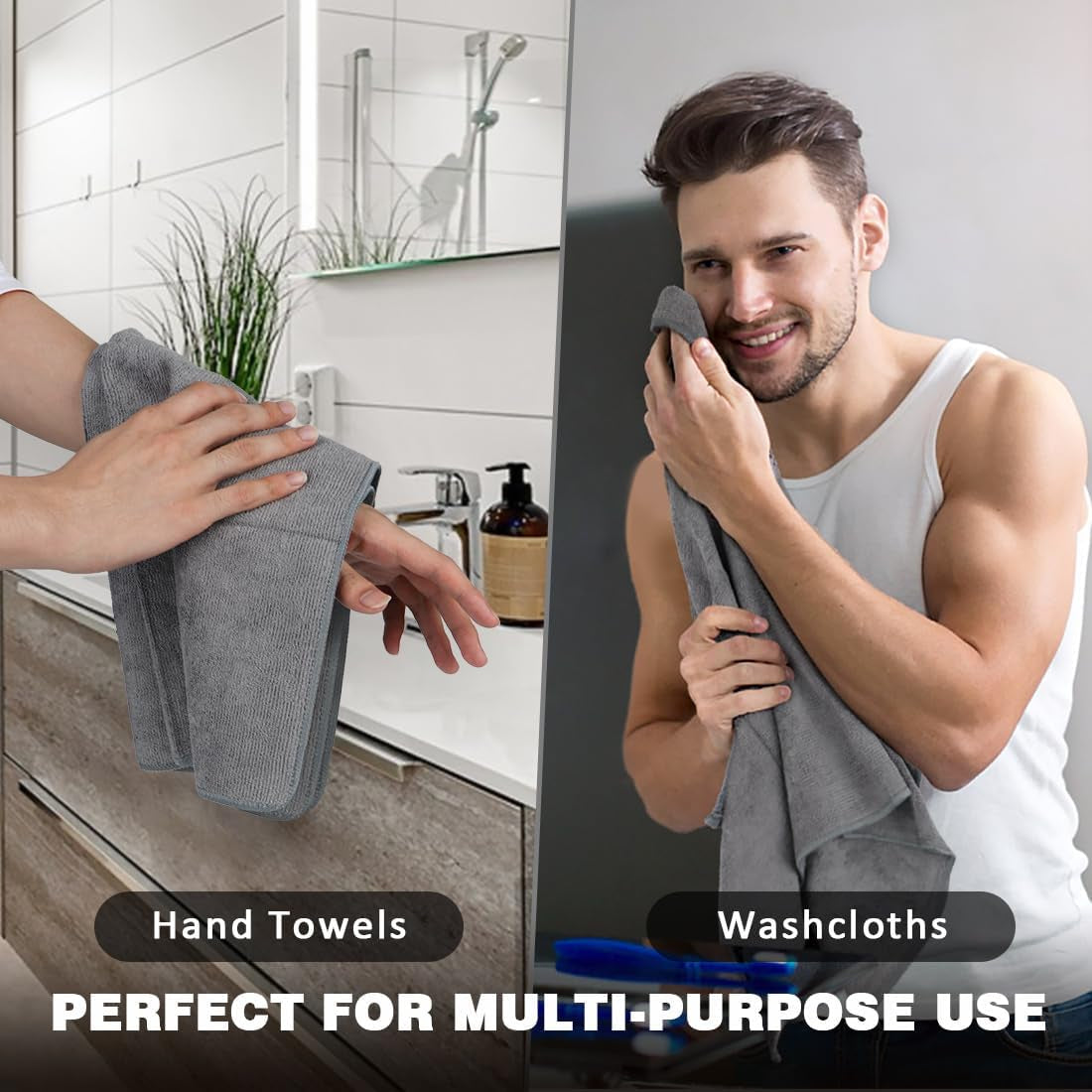 ORIGTHY Gym Towels, Highly Absorbent Sweat Towels, Soft and Quick Drying Gym Tow