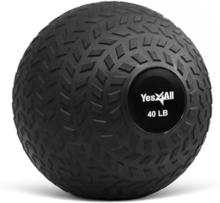 Slam Balls, 10-40Lb Weighted Ball Weight, Durable PVC Sand Filled Workout Dynamic Slam Ball for Core Strengthen