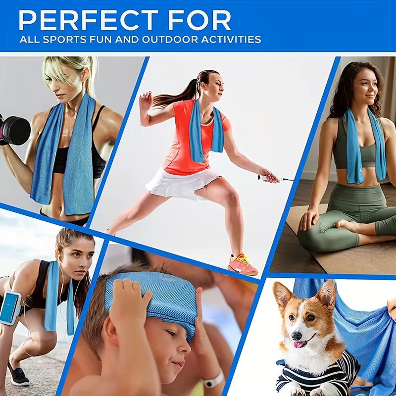 4PCS Sports Cooling Cold Towels, Neck and Face Cooling Towels, Cooling Towels, Cold Towels, Sports Outdoor Cool